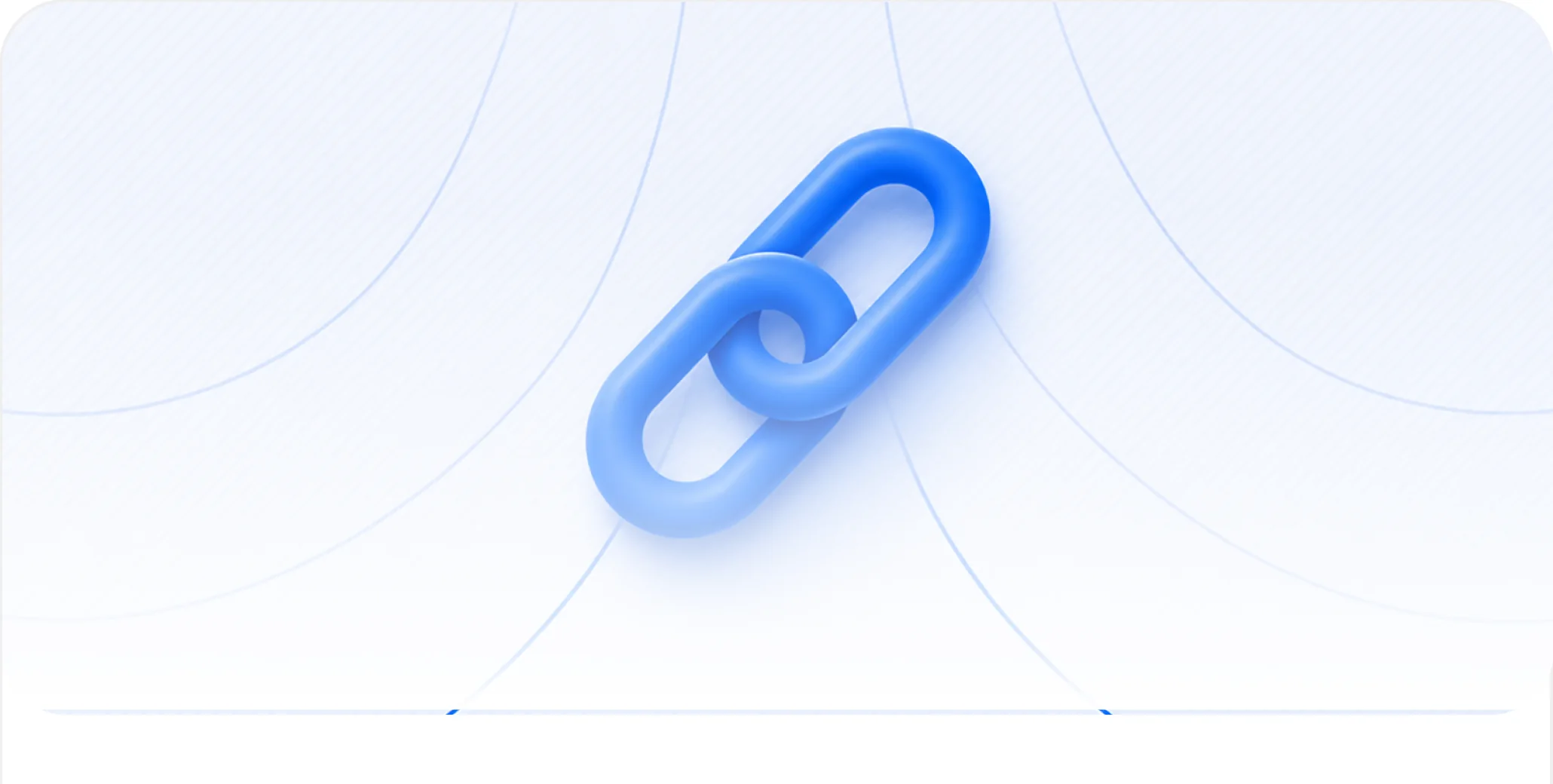 Two interlocking chain links.
